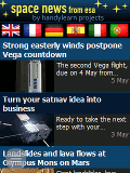 Nachrichten aus der Weltraumforschung Bildschirmfoto Space News